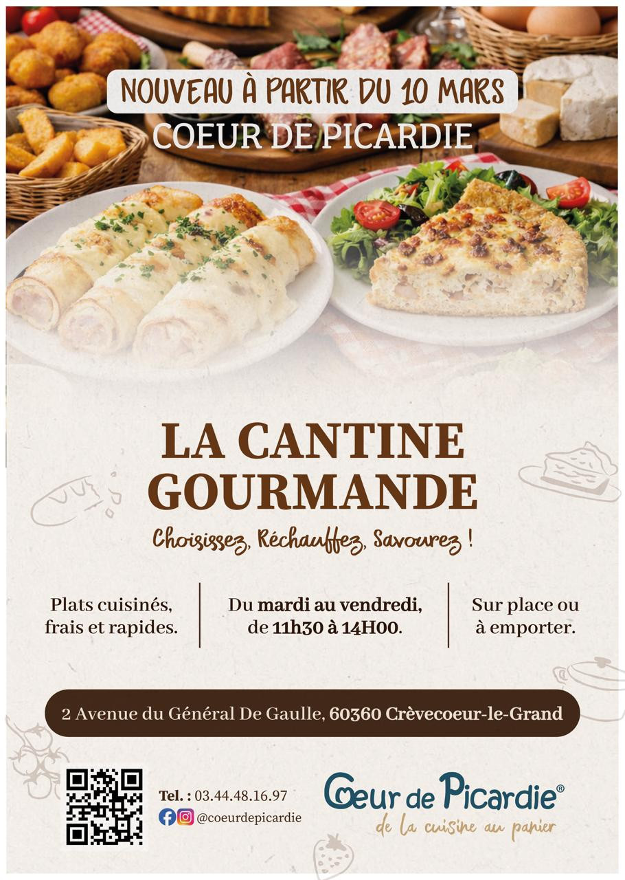 La cantine gourmande de Crèvecoeur le Grand